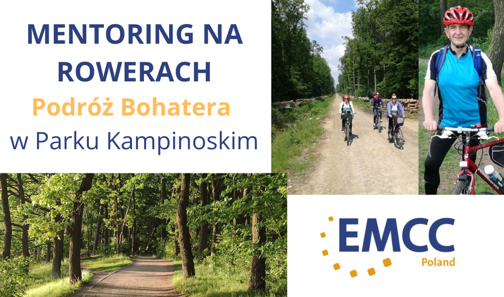 Mentoring  na rowerach  –  Podróż Bohatera w lasach Parku Kampinoskiego.